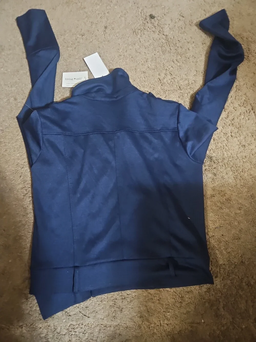 Living Doll Asymmetrical Moto Jacket Size S